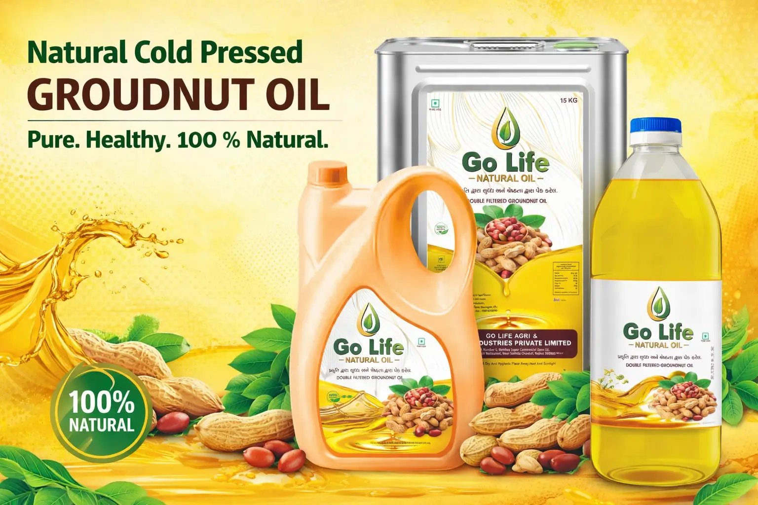 About Go Life Natural Oil | Trusted Groundnut Oil Brand